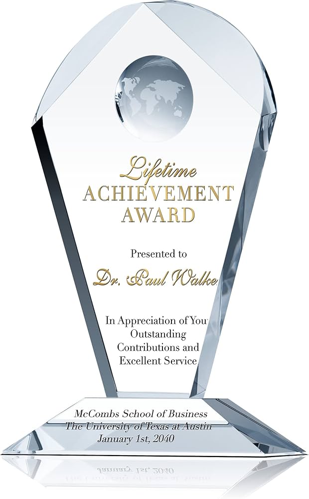 Where can you find a unique commendation crystal? Discover top options for memorable awards.