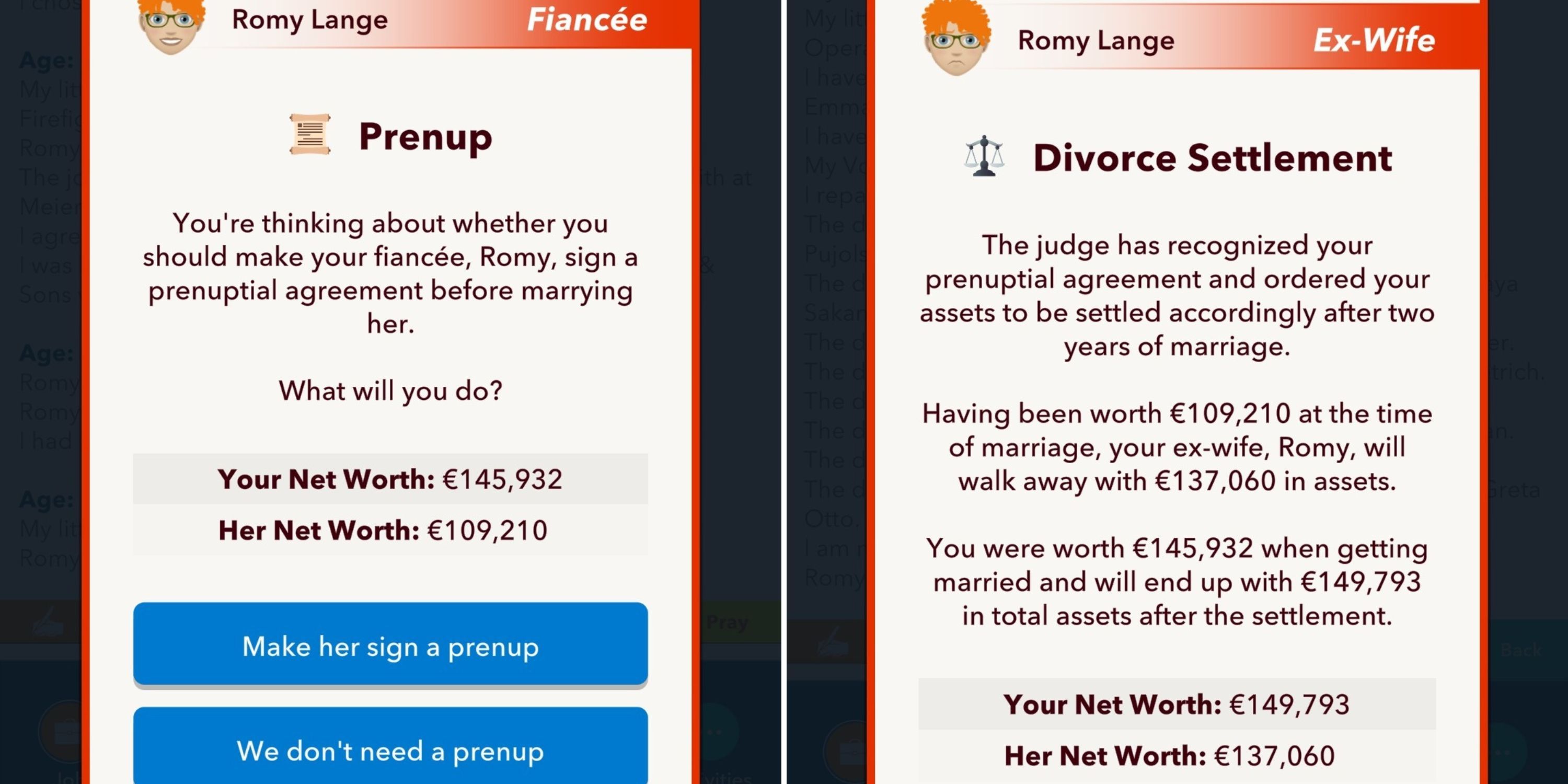 Getting a prenup bitlife: A simple guide to keeping your game wealth after marriage.